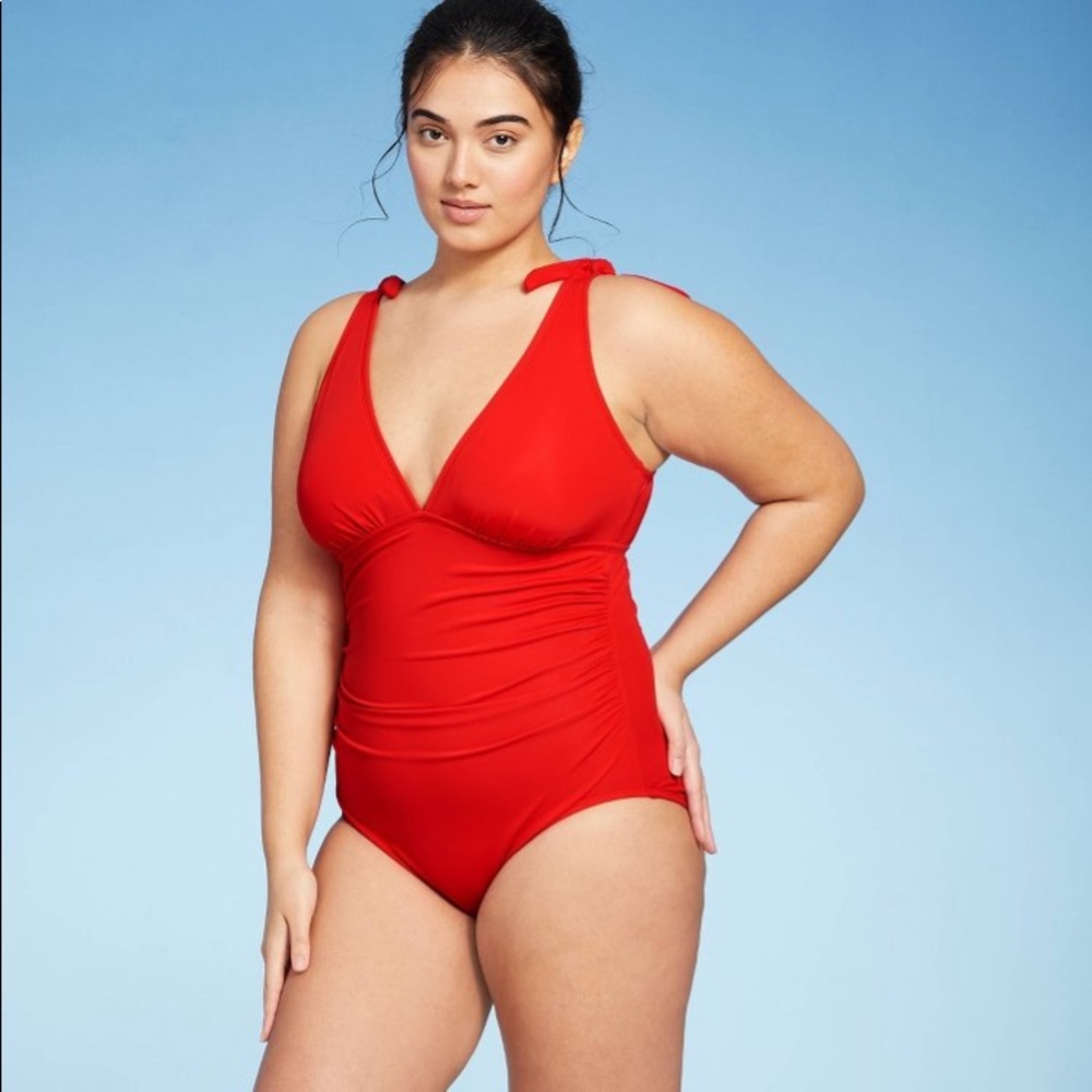 Kona Sol Red swimsuit Large - Picture 3 of 5